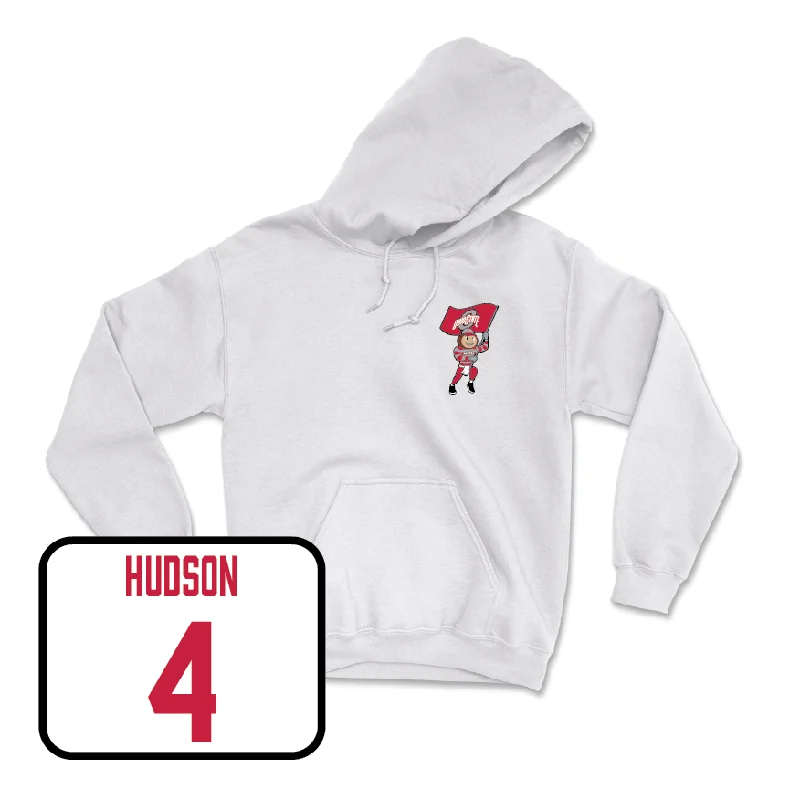 Men's Volleyball White Brutus Hoodie  - Drew Hudson