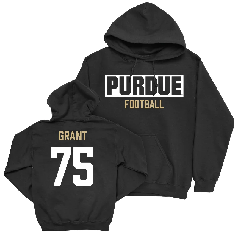 Football Black Staple Hoodie   - Jalen Grant