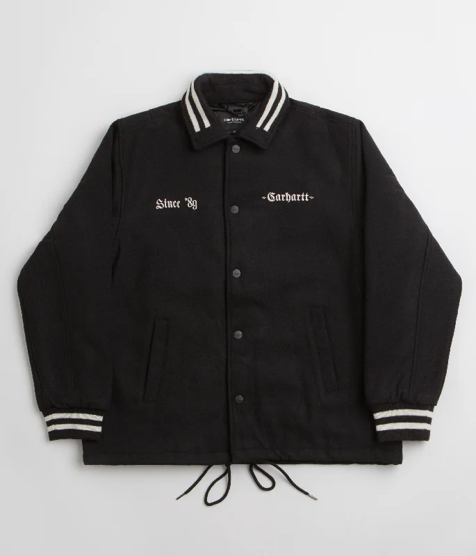 Carhartt Wool Coach Jacket - Black / Wax