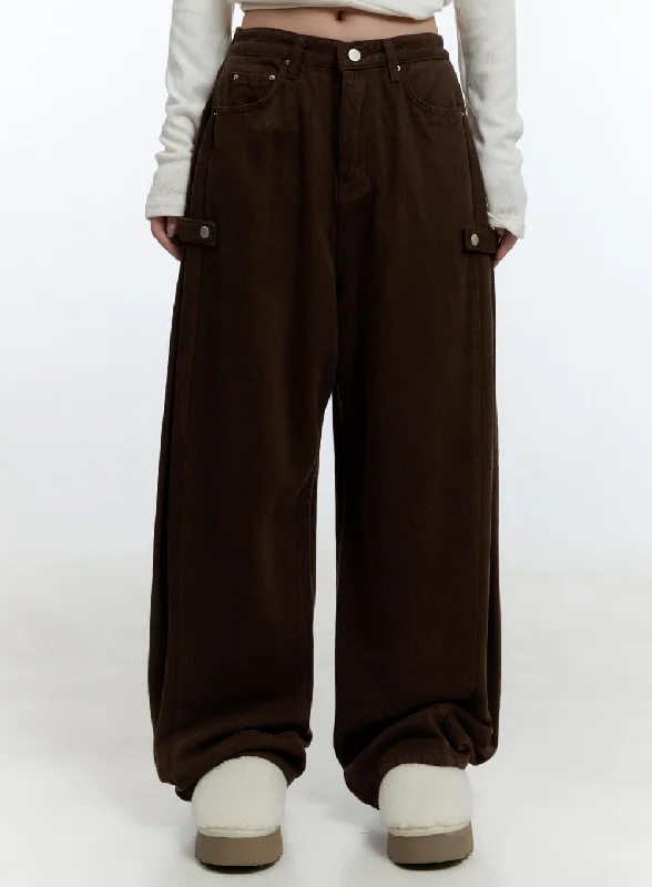 Wide Fit Cotton Pintuck Trousers CD420