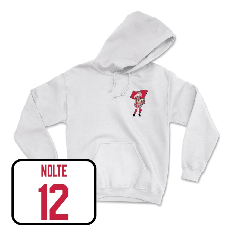 Men's Volleyball White Brutus Hoodie  - Ian Nolte