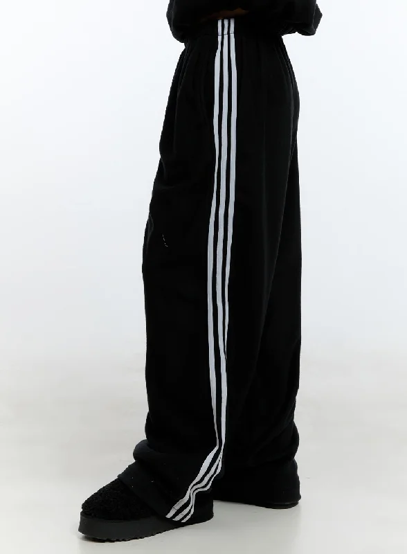 Striped Wide-Fit Sweatpants CD423