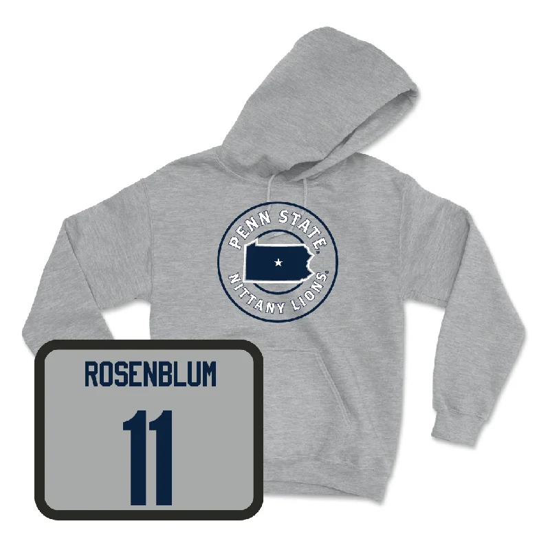 Sport Grey Men's Volleyball State Hoodie - Josh Rosenblum