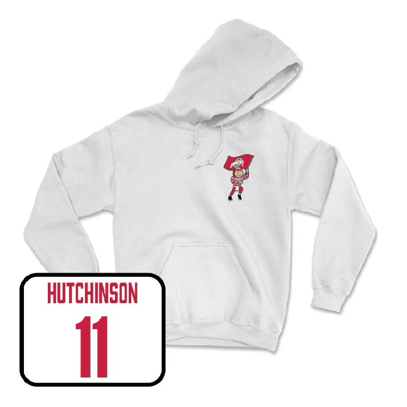 Men's Volleyball White Brutus Hoodie  - Ben Hutchinson