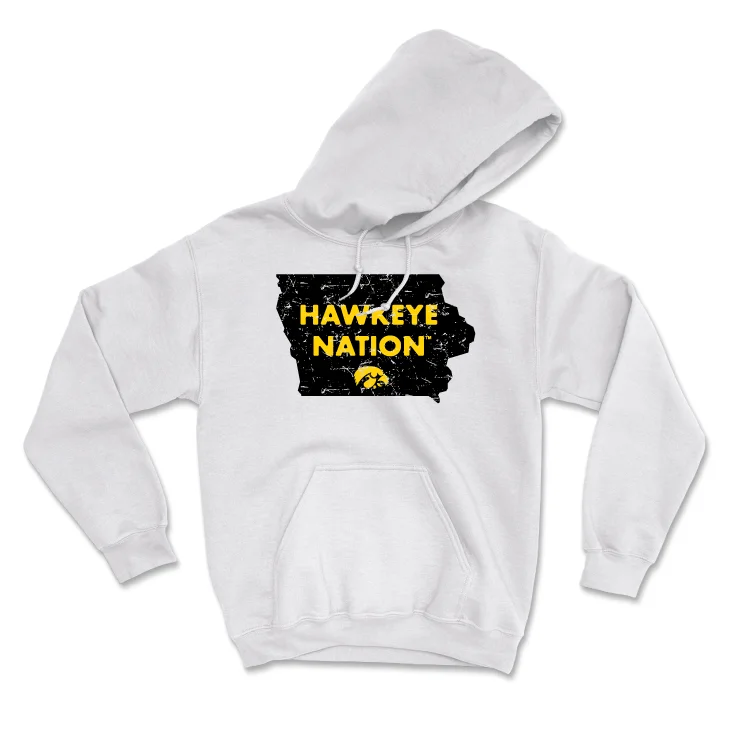 Football White State Hoodie - Rusty VanWetzinga