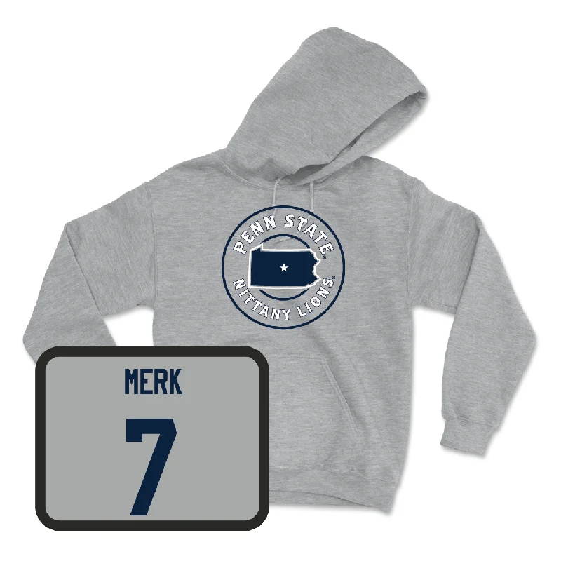 Sport Grey Men's Volleyball State Hoodie - Ryan Merk