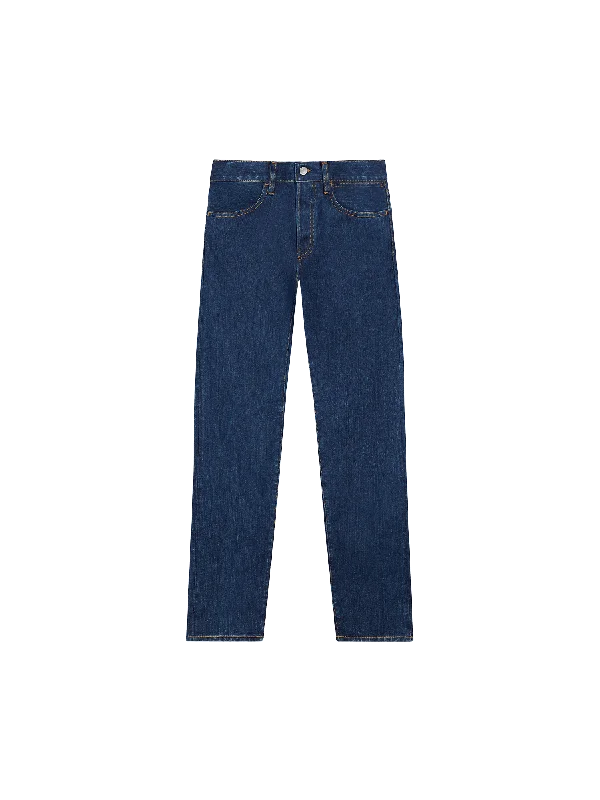 Mens Nettle Denim Straight Leg Jeans—mid wash