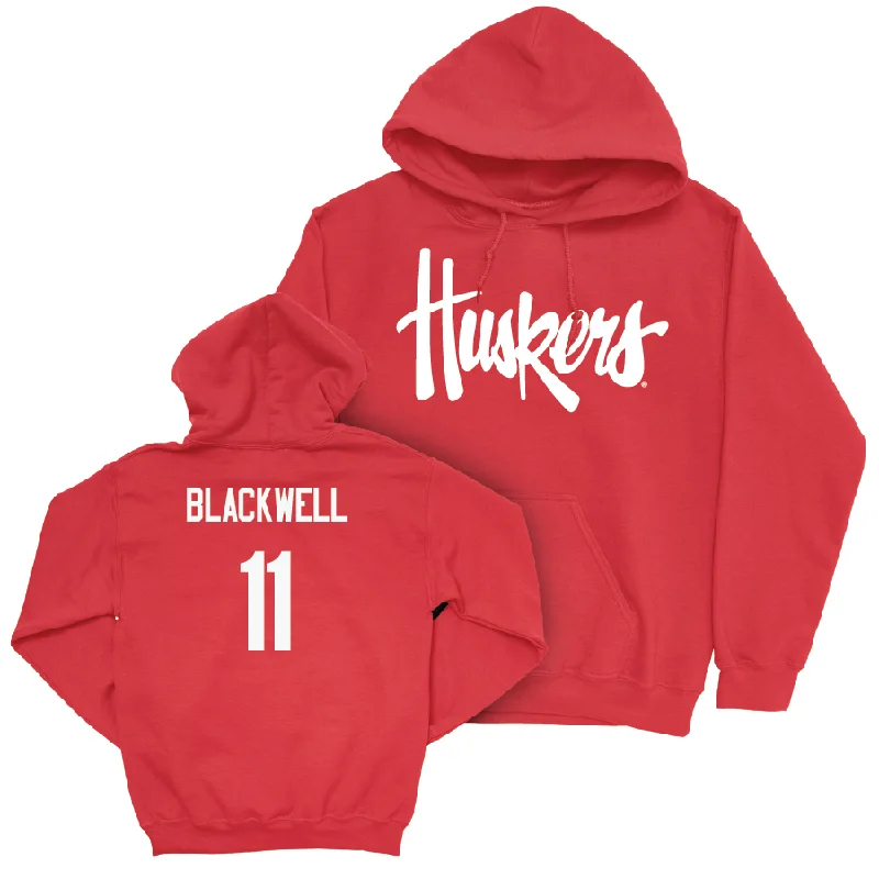 Red Women's Volleyball Huskers Hoodie - Leyla Blackwell