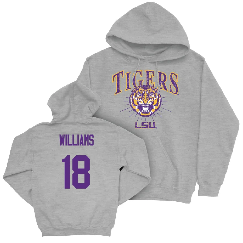 Football Sport Grey Tigers Hoodie - Joshua Williams