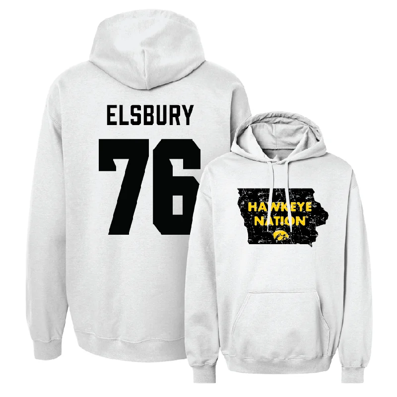 Football White State Hoodie - Tyler Elsbury