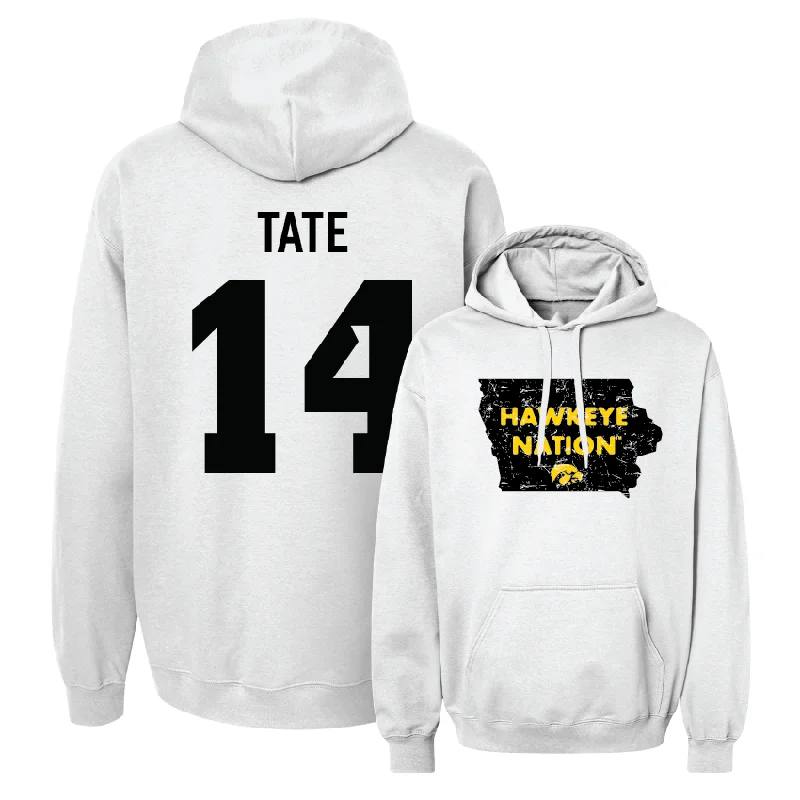 Football White State Hoodie - Kahlil Tate