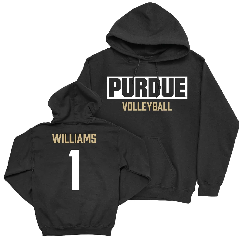 Women's Volleyball Black Staple Hoodie - Rachel Williams | #1