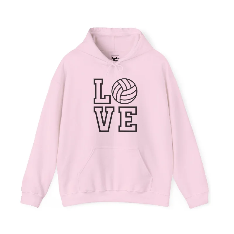 Volleyball Love Hooded Sweatshirt