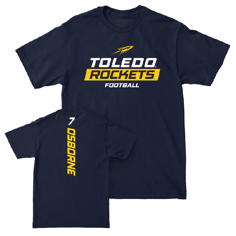 Toledo Men's Basketball Navy Rush Hoodie  - Tyler Ode