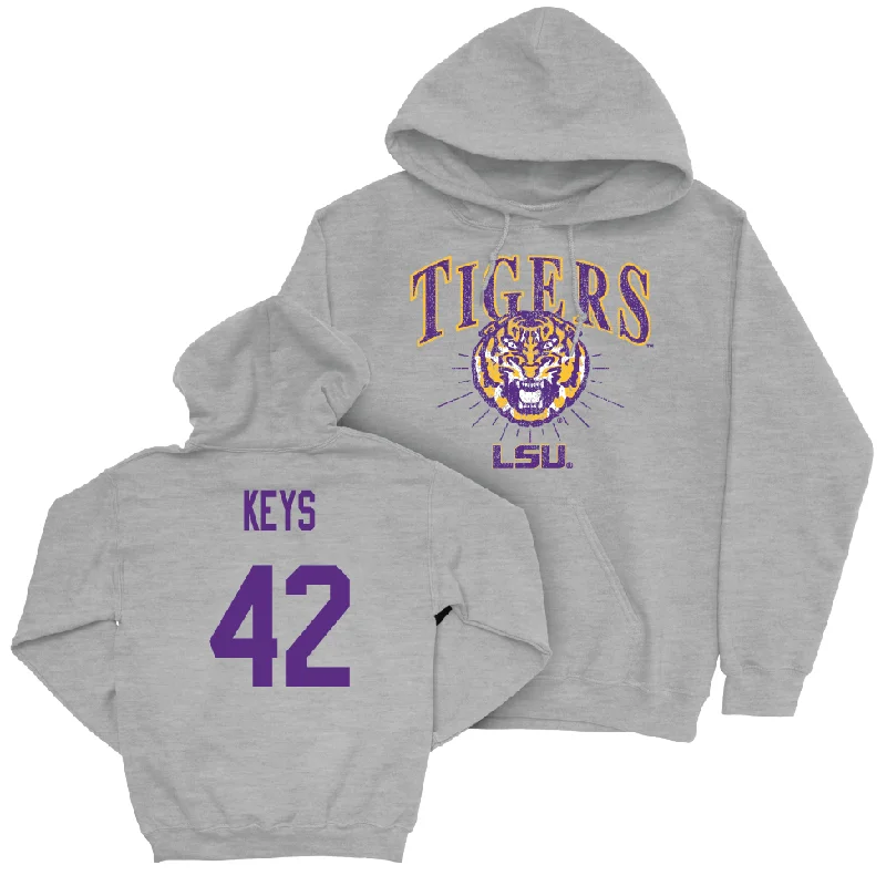 Football Sport Grey Tigers Hoodie    - Davhon Keys