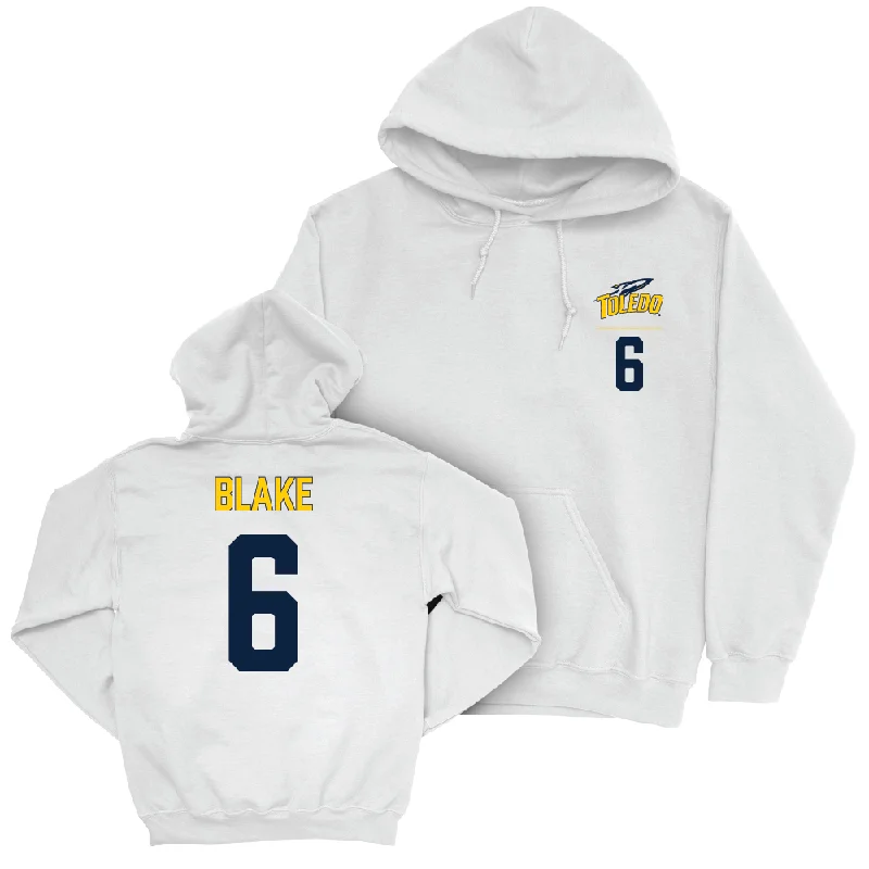 Toledo Football White Logo Hoodie  - Zeke Blake