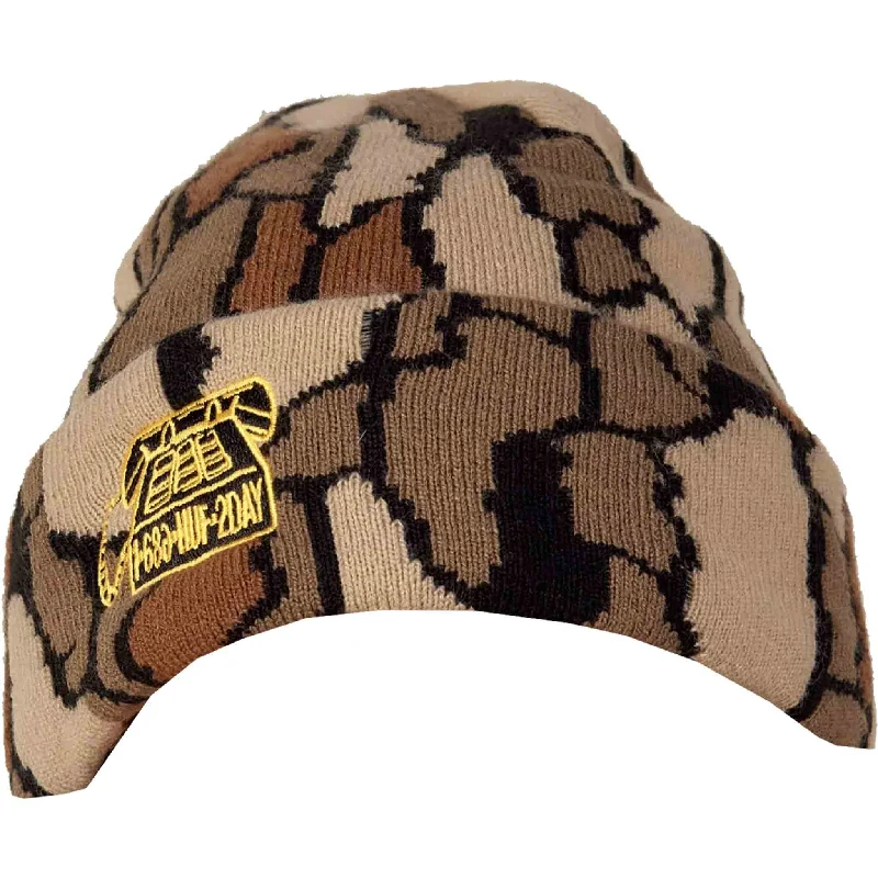 686 X HUF Beanie Bark Print