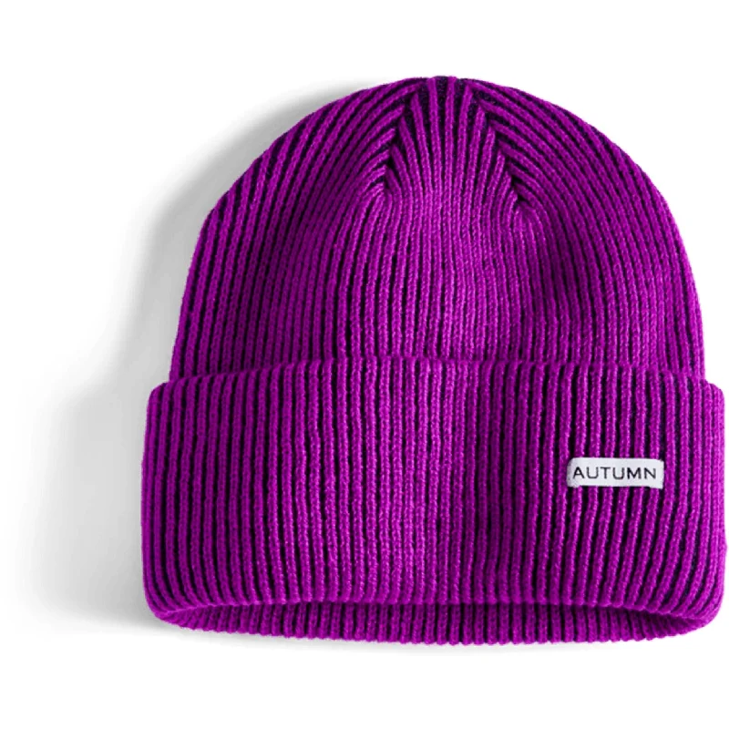 Autumn Select Cord Beanie Purple Navy