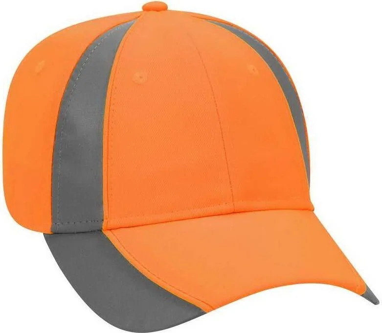 OTTO 114-815 Neon 6 Panel Low Profile Baseball Cap - Black Ref.Gray