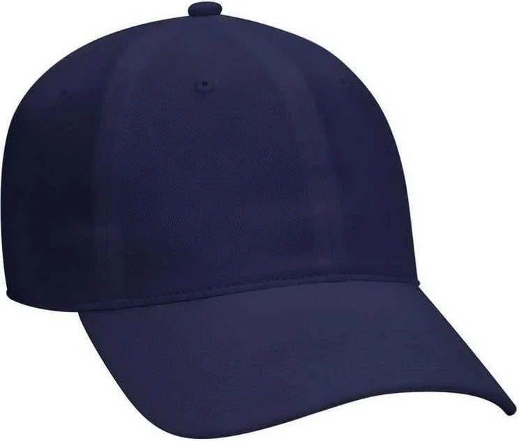 OTTO 18-686 6 Panel Low Profile Baseball Cap - Navy