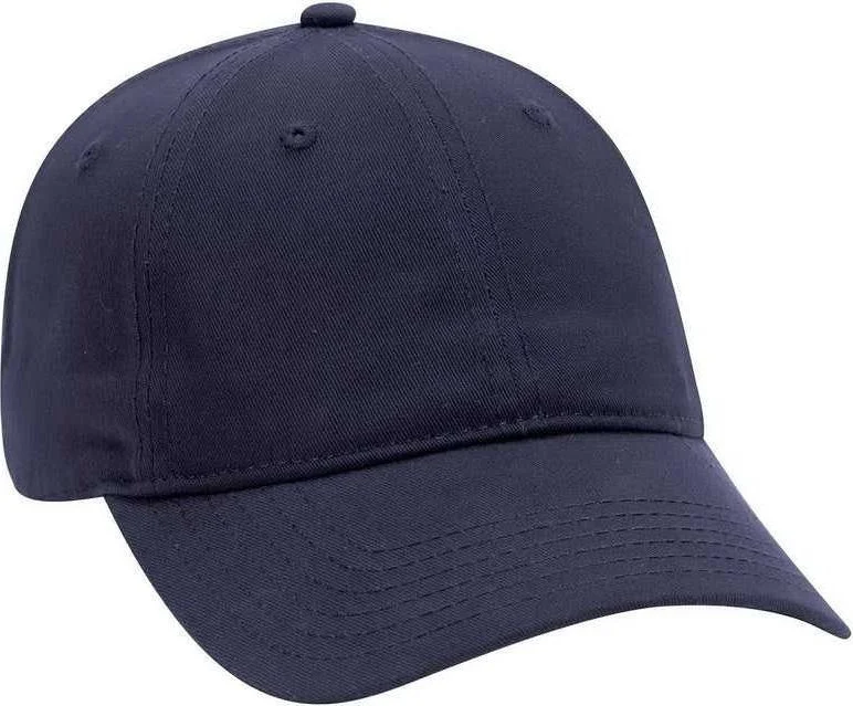 OTTO 18-864 6 Panel Low Profile Baseball Cap - Navy