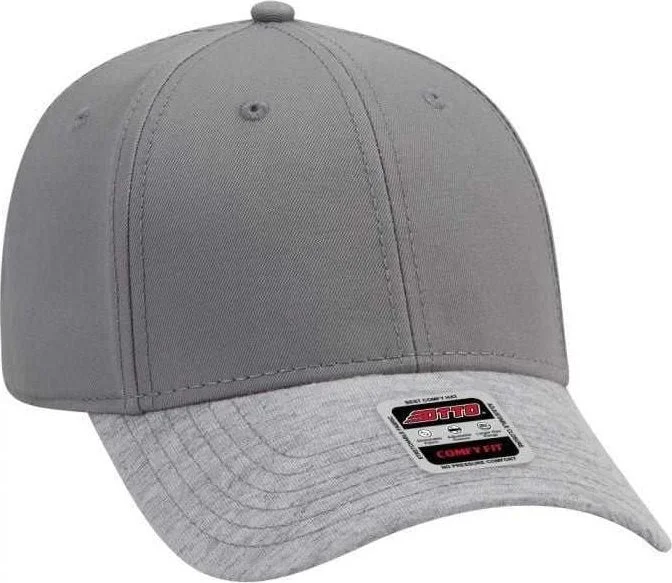 OTTO 19-1232 Otto Comfy Fit 6 Panel Low Profile Baseball Cap - Heather Gray Gray