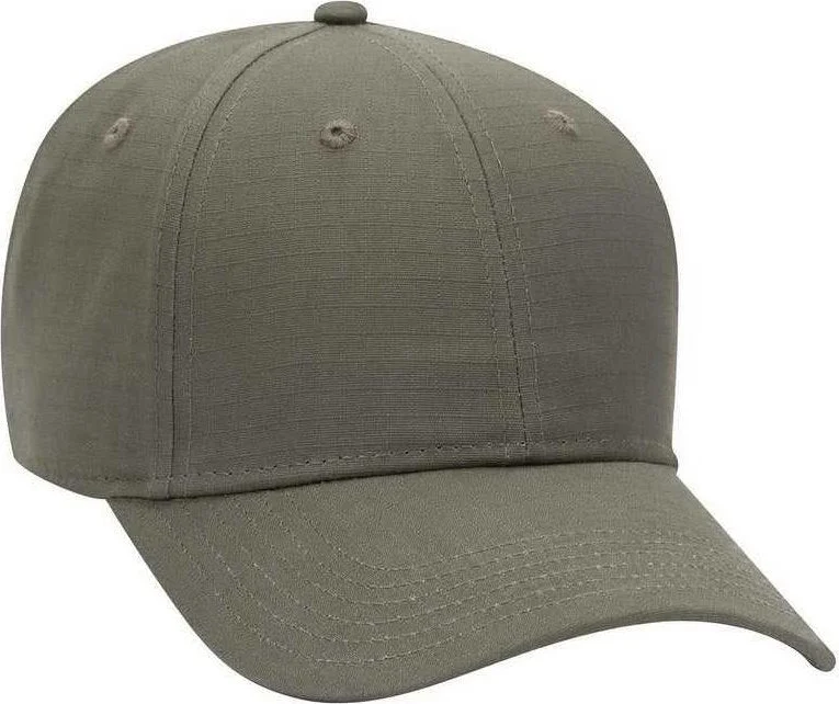 OTTO 19-1266 6 Panel Low Profile Baseball Cap - Dark Olive Green