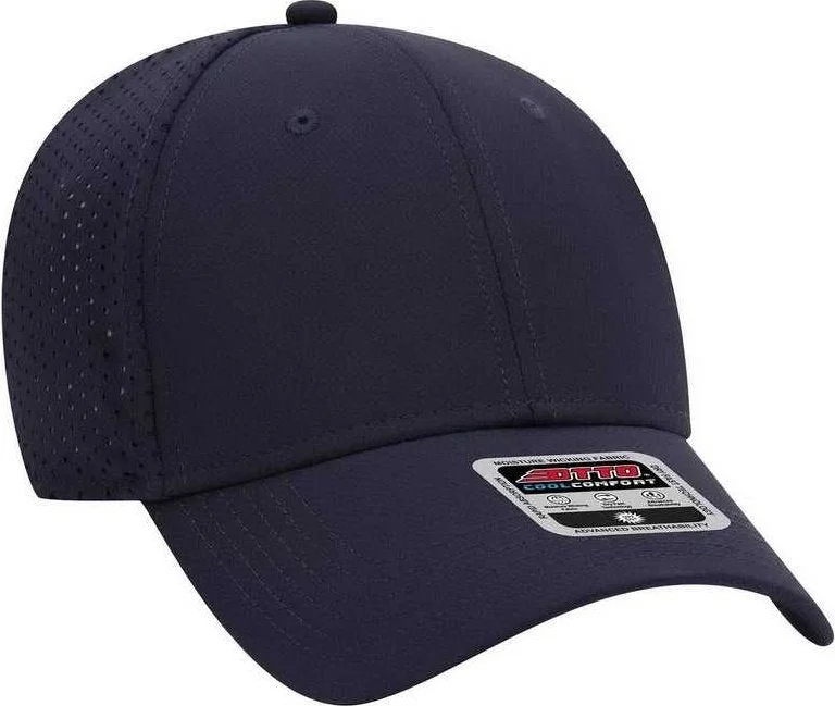 OTTO 19-1275 UPF 50+ 6 Panel Low Profile Baseball Cap - Navy