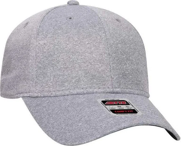 OTTO 19-1285 Otto Comfy Fit 6 Panel Low Profile Baseball Cap - Heather Gray