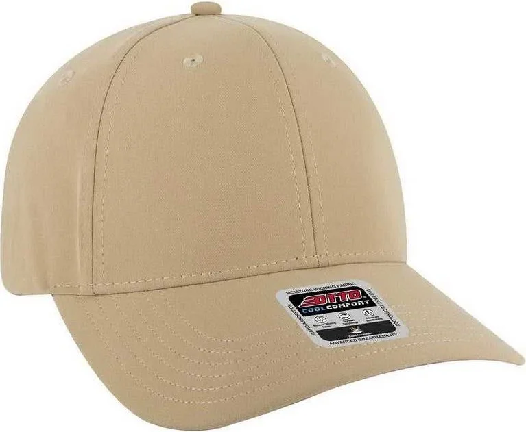 OTTO 19-1319 6 Panel Low Profile Style Baseball Cap - Khaki