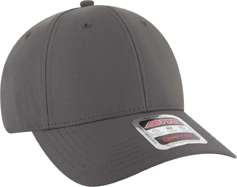 OTTO 19-1320 Comfy Fit 6 Panel Low Profile Style Baseball Cap - Charcoal Gray