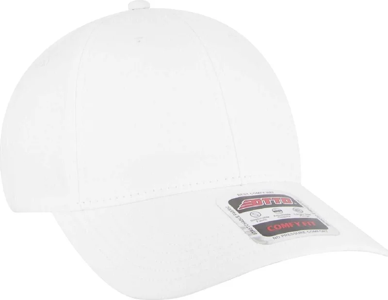 OTTO 19-1320 Comfy Fit 6 Panel Low Profile Style Baseball Cap - White