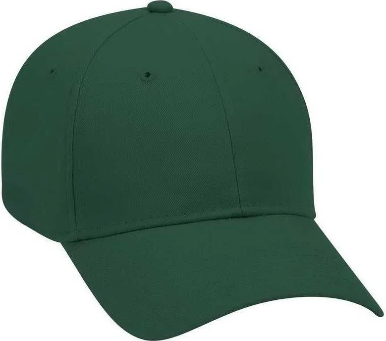 OTTO 19-503 Brushed Cotton Twill Low Profile Pro Style Cap with Full Buckram - Dark Green