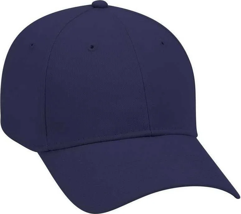 OTTO 19-503 Brushed Cotton Twill Low Profile Pro Style Cap with Full Buckram - Navy