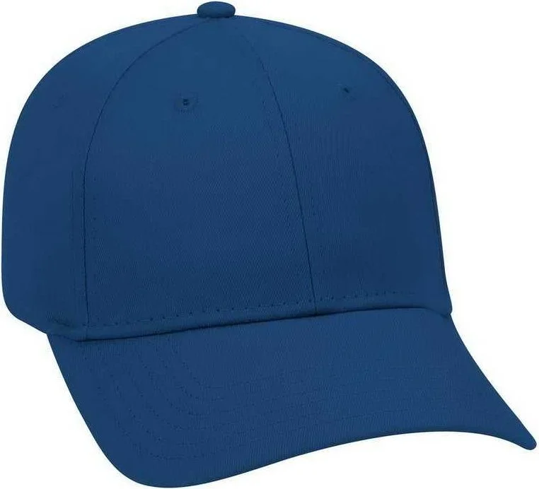 OTTO 19-536 Cotton Twill Low Profile Pro Style Cap with 6 Embroidered Eyelets - Royal