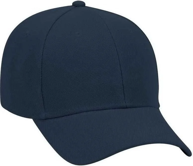 OTTO 19-609 Alternative Wool Blend Low Profile Pro Style Cap - Navy