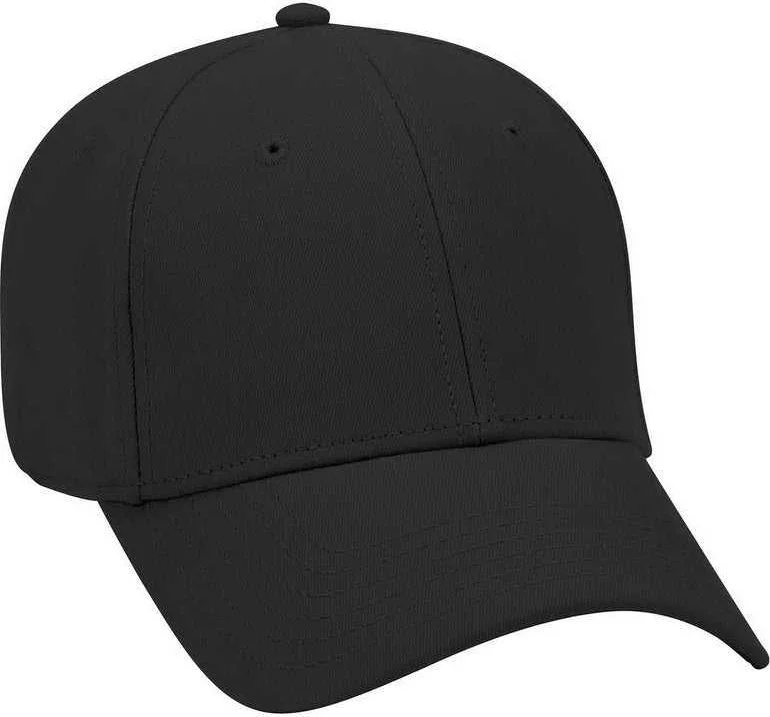 OTTO 19-860 Ultra Soft Superior Brushed Cotton Twill Low Profile Pro Style Cap - Black