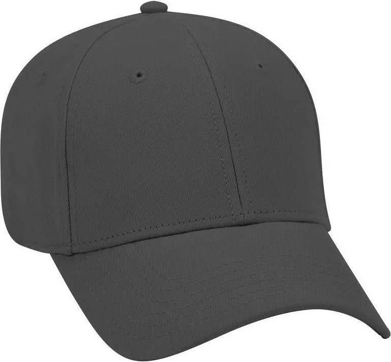 OTTO 19-860 Ultra Soft Superior Brushed Cotton Twill Low Profile Pro Style Cap - Charcoal Gray