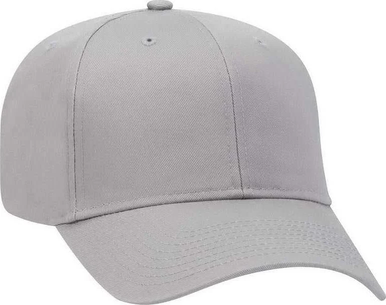 OTTO 27-079 Twill 8 Rows Stitching Pro Style Cap - Gray