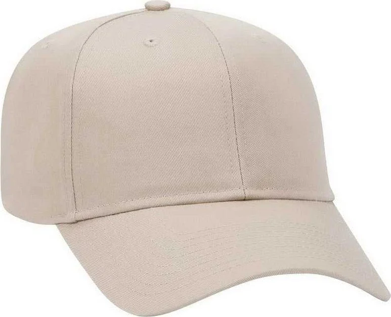 OTTO 27-079 Twill 8 Rows Stitching Pro Style Cap - Khaki