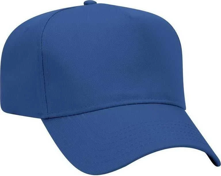 OTTO 31-069 Twill 5 Panel Pro Style Cap - Royal