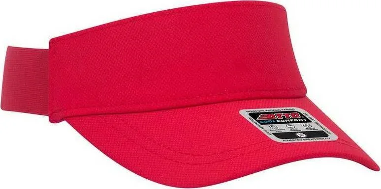 OTTO 60-1276 Upf 50 Sun Visor - Red