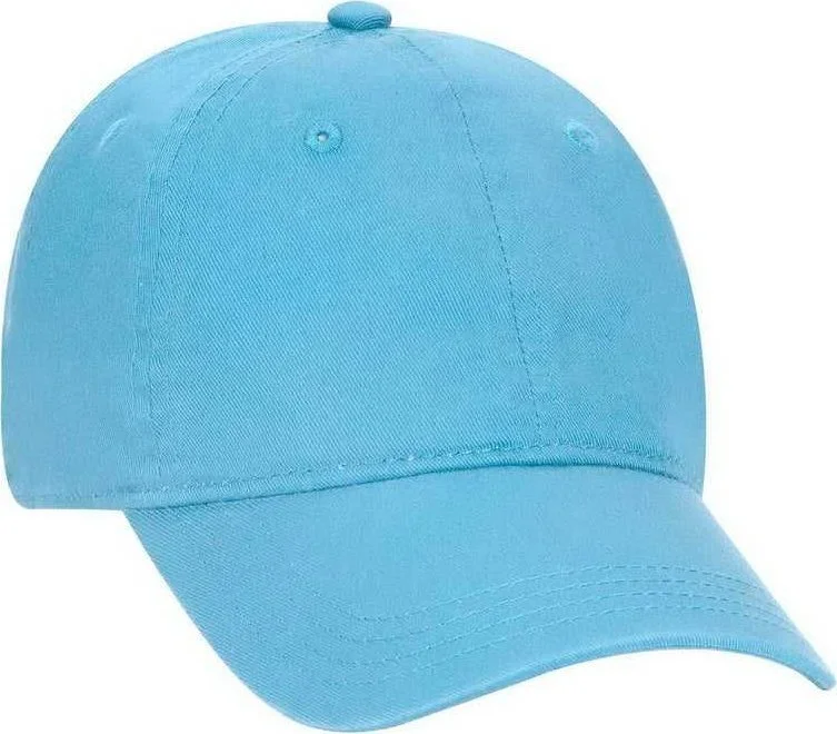 OTTO 64-1290  Youth 6 Panel Low Profile Dad Hat - Aqua