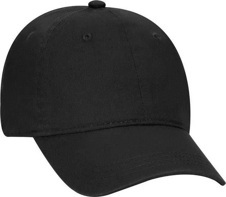 OTTO 64-1290  Youth 6 Panel Low Profile Dad Hat - Black