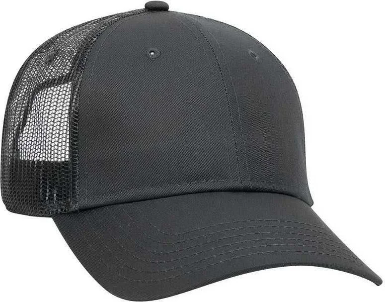 OTTO 65-1291 Youth 6 Panel Low Profile Baseball Cap - Charcoal Gray