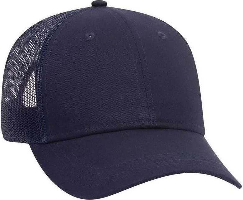 OTTO 65-1291 Youth 6 Panel Low Profile Baseball Cap - Navy