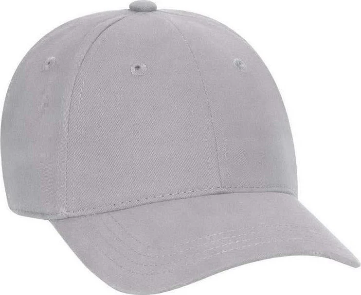 OTTO 65-758 Youth Brushed Cotton Twill Low Profile Pro Style Cap - Gray