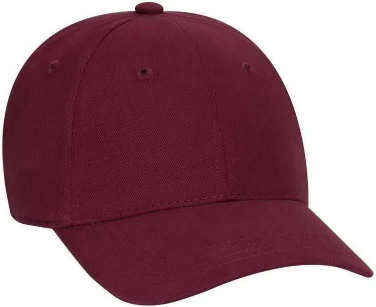 OTTO 65-758 Youth Brushed Cotton Twill Low Profile Pro Style Cap - Maroon