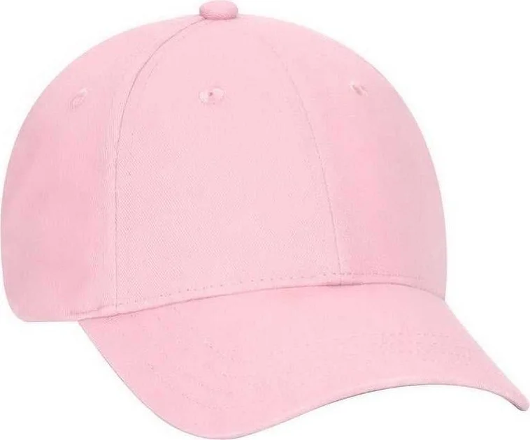 OTTO 65-758 Youth Brushed Cotton Twill Low Profile Pro Style Cap - Pink