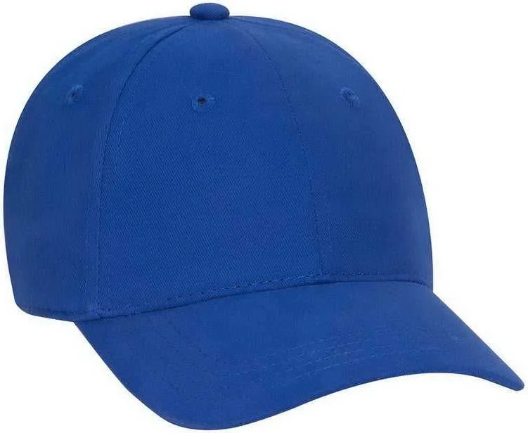 OTTO 65-758 Youth Brushed Cotton Twill Low Profile Pro Style Cap - Royal